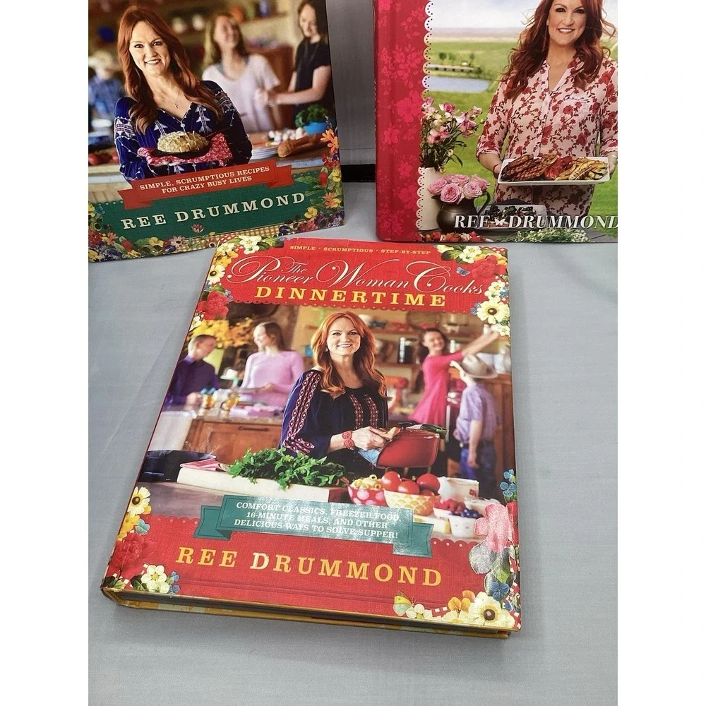 Pioneer Woman Cookbooks Lot of 3 Frontier,dinner time,come Get‎ It. Hardcover